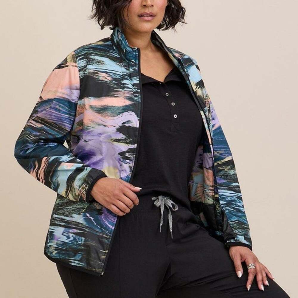 Torrid Happy Camper Full Zip Jacket 0X Gorpcore Lightweight Wind Water Resistant